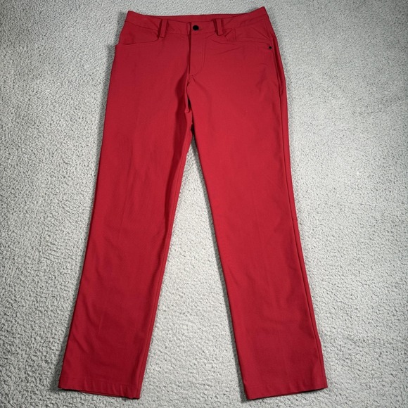 lululemon athletica Other - Lululemon Athletica Stretch Khaki Pants Mens 32x30 Red Hiking Travel Outdoor